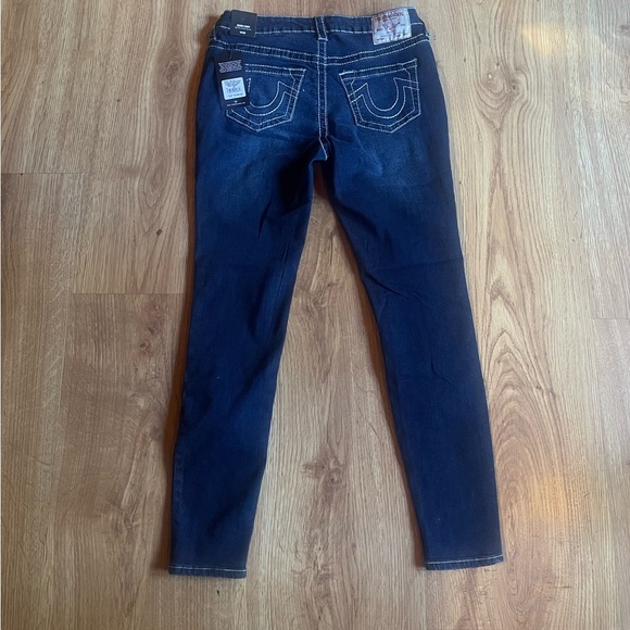 NWT True Religion Jennie Curvy Mid Rise Super Skinny Jeans - Picture 6 of 8